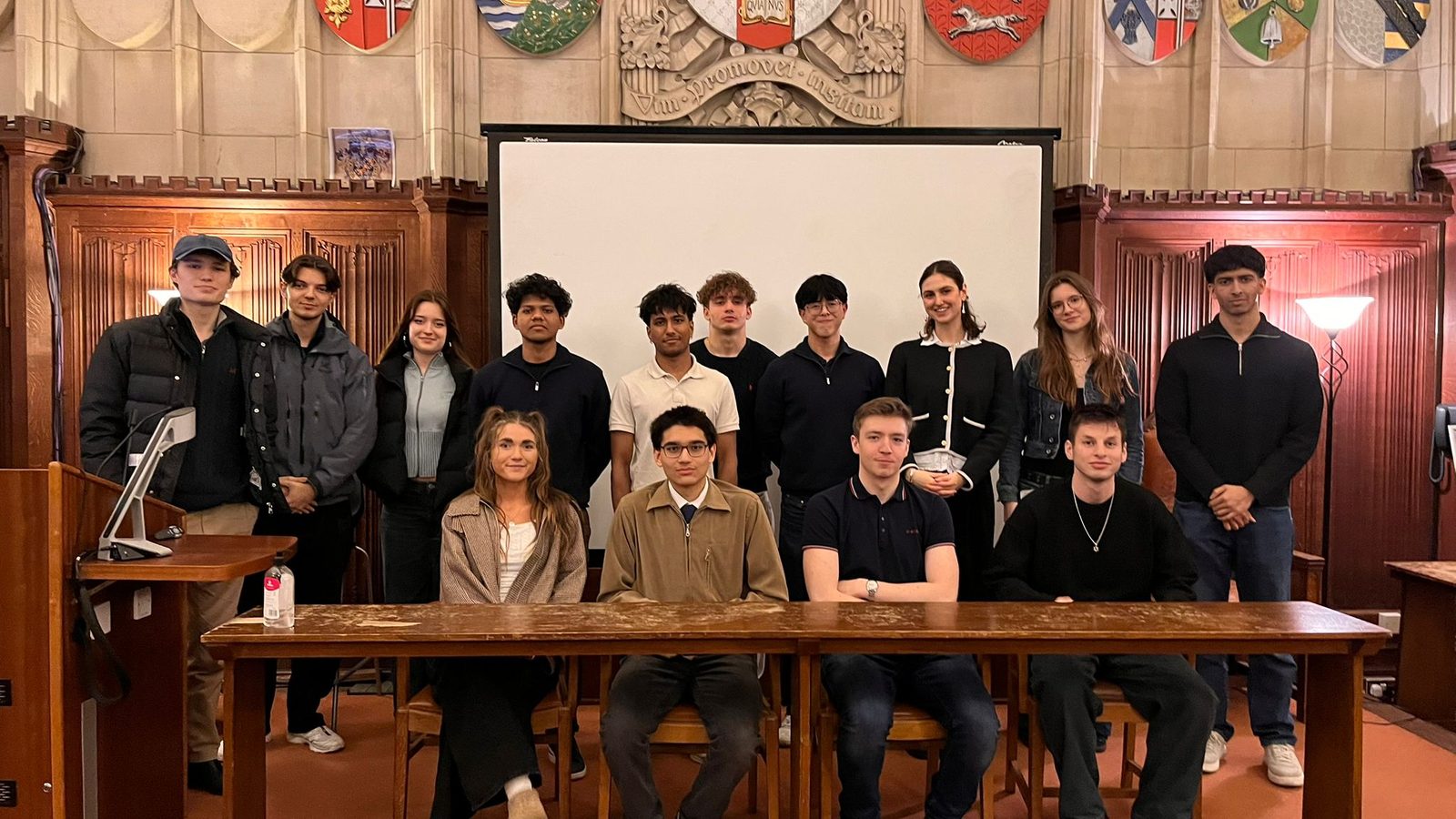 Members taking part in the annual BTS macro debate competition