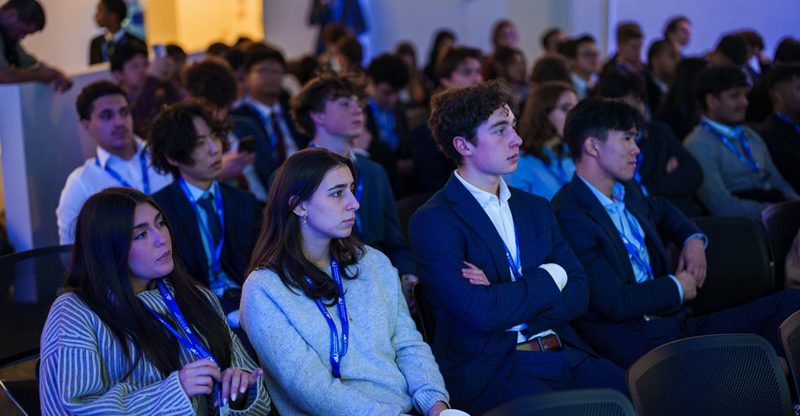 Students in the audience at the UK Investment Competition Grand Final