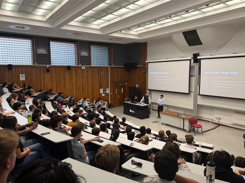 Students filling Pugsley Lecture Theatre at the 2026 Welcome Event